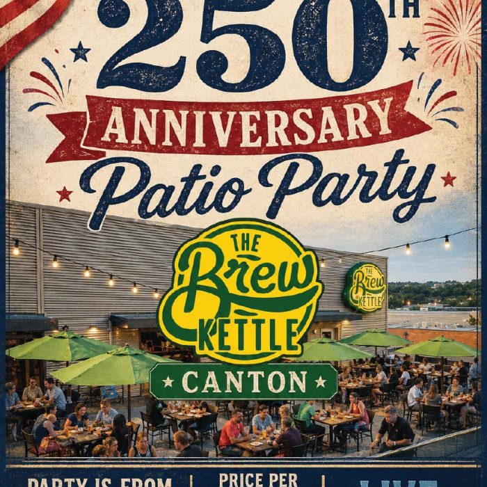Celebratory event poster for Canton