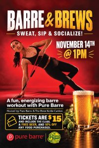 Fitness event with beer and socializing