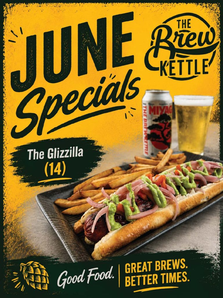 Hot dog special with fries and drinks
