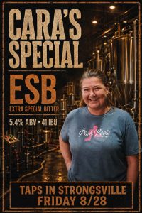 Woman brewing beer in brewery