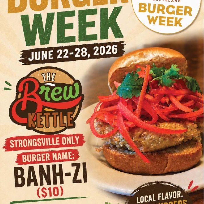 Promotional poster for Burger Week event.