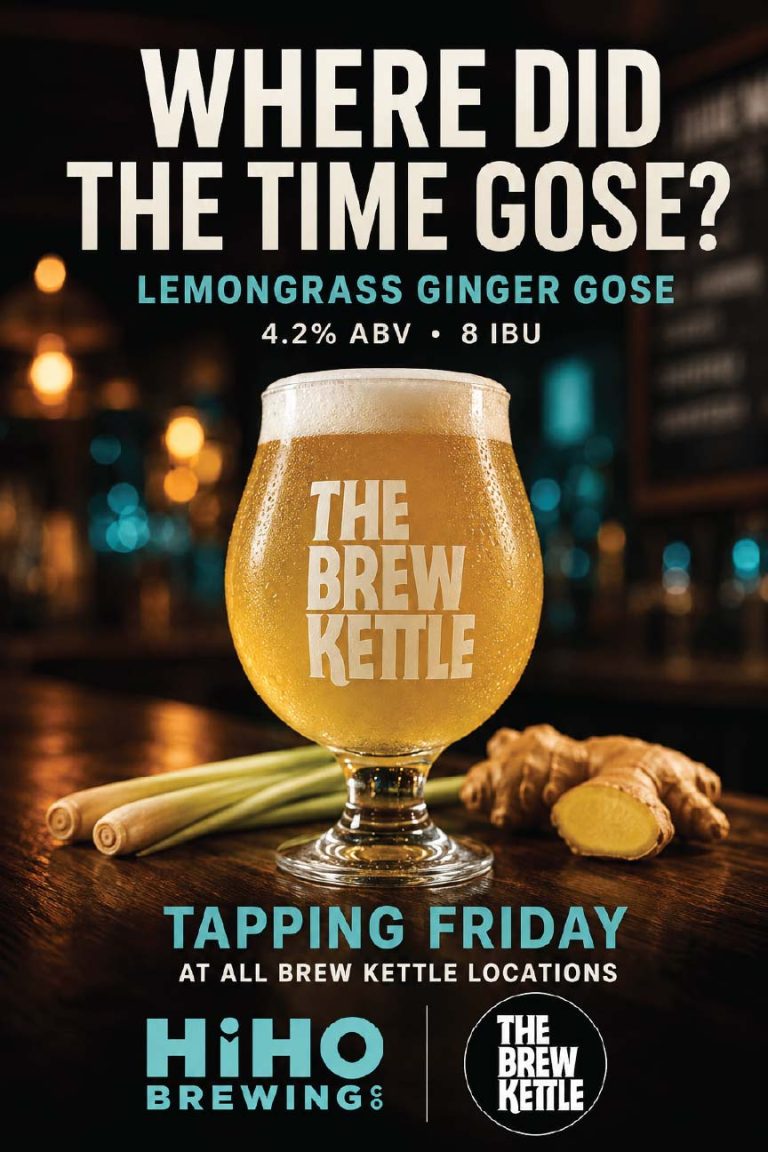 Beer advertisement for lemongrass ginger gose