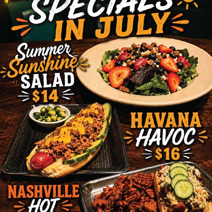 July food specials at The Brew Kettle