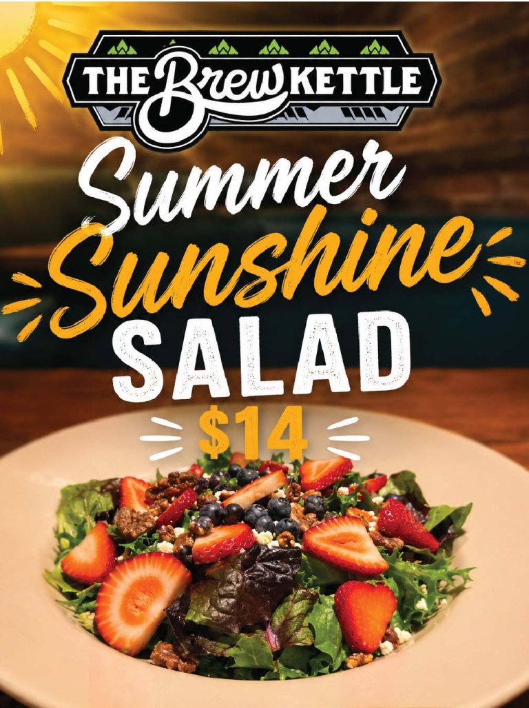 Colorful summer salad with strawberries