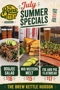 July specials at The Brew Kettle