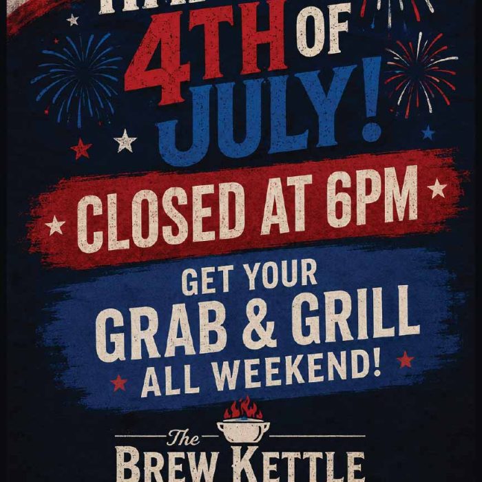 Fourth of July barbecue celebration announcement