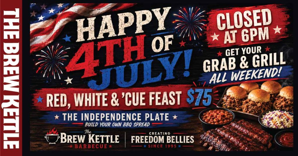 Fourth of July barbecue celebration advertisement
