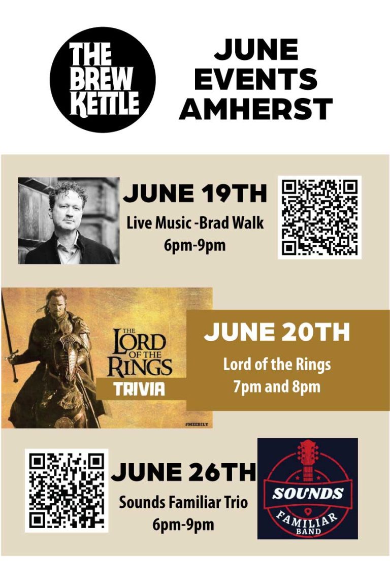 June Events at The Brew Kettle in Amherst Ohio