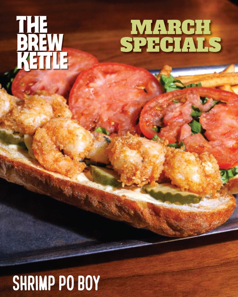 Chefs Specials - March 2026 2 Shrimp po Boy