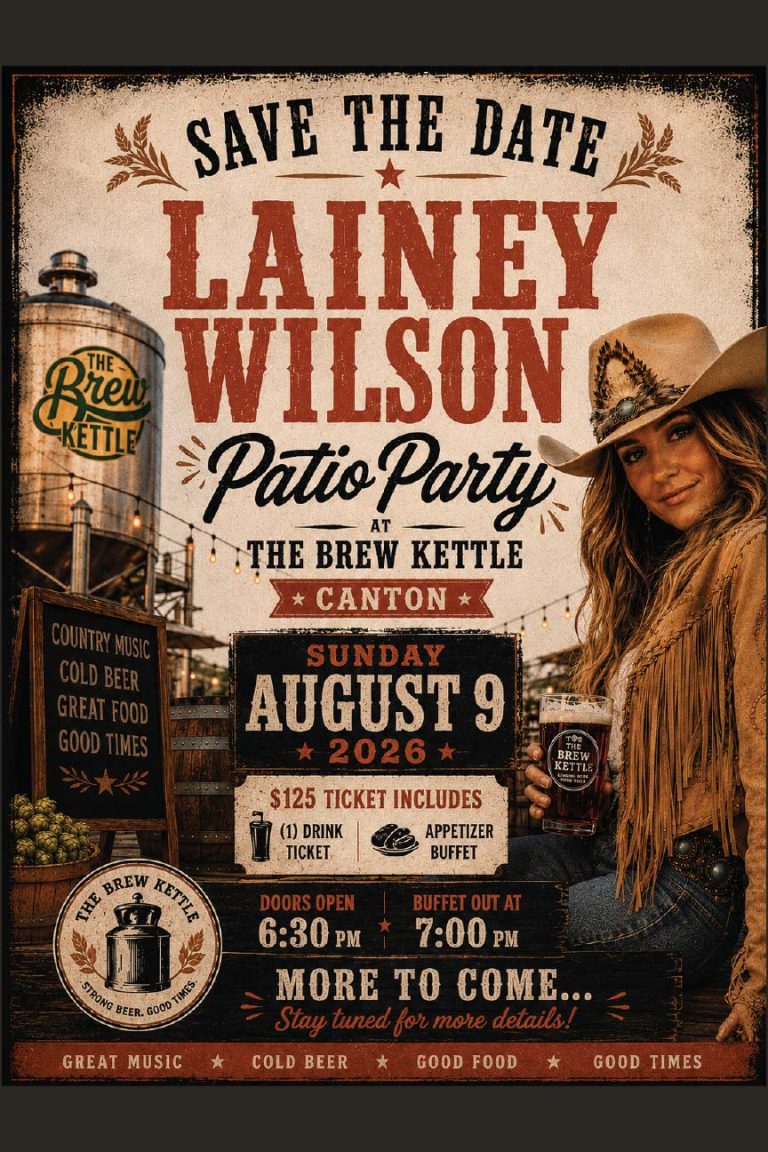 Lainey Wilson's patio party announcement