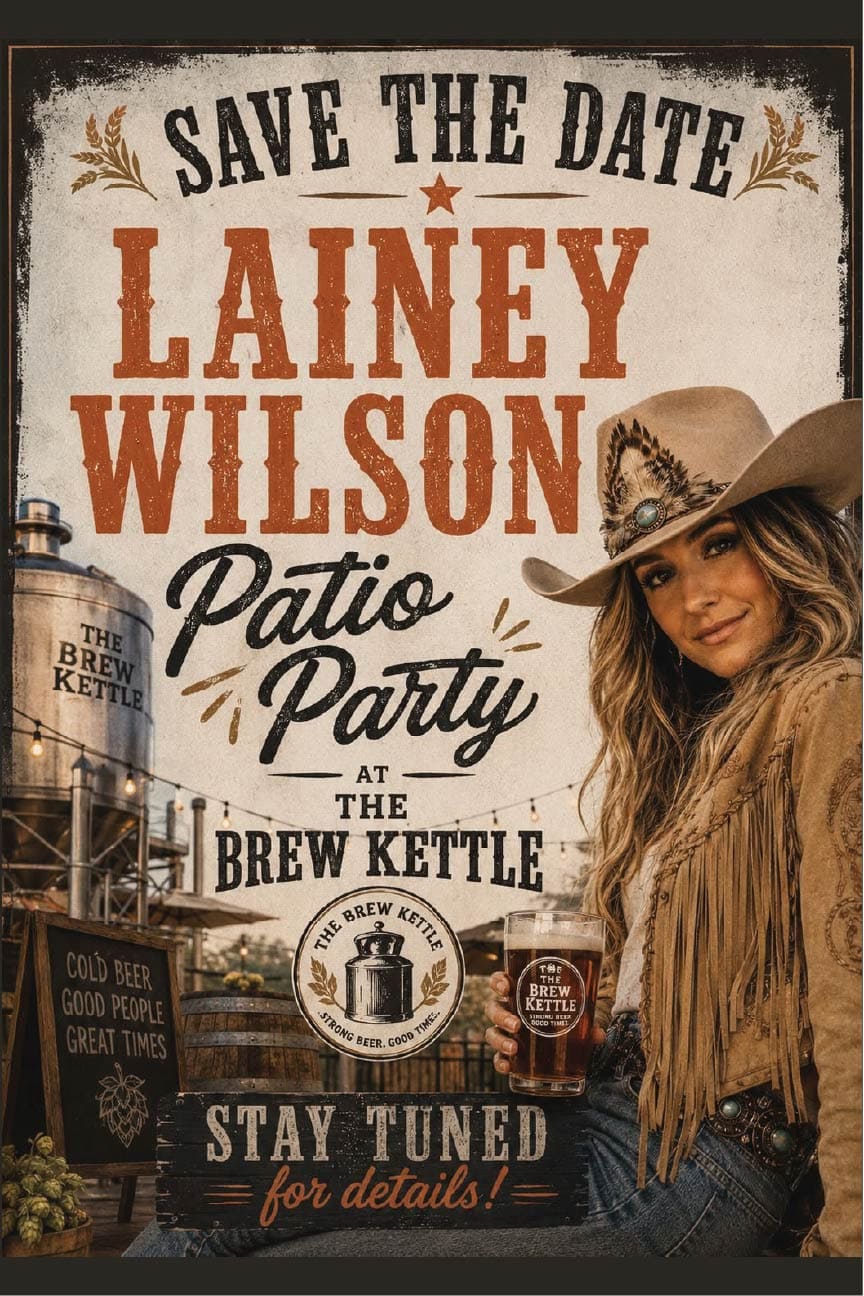 Lainey Wilson's patio party announcement