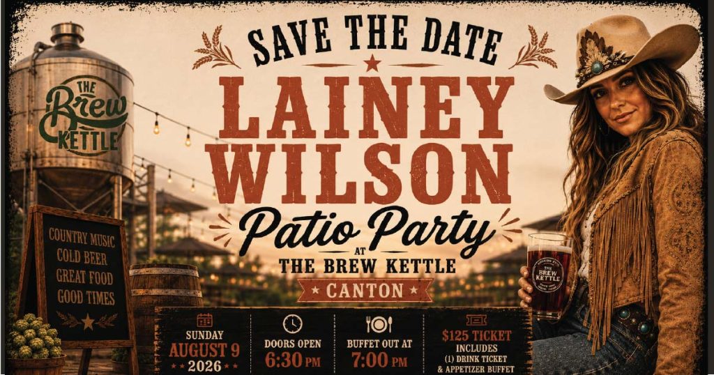Lainey Wilson's patio party announcement