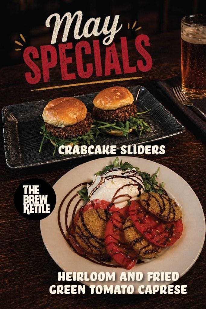 Crabcake sliders and tomato caprese