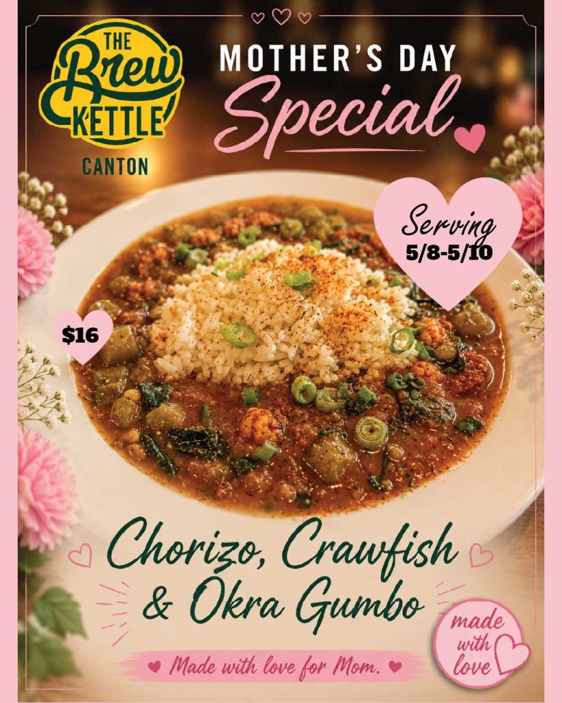 Gumbo special for Mother's Day promotion