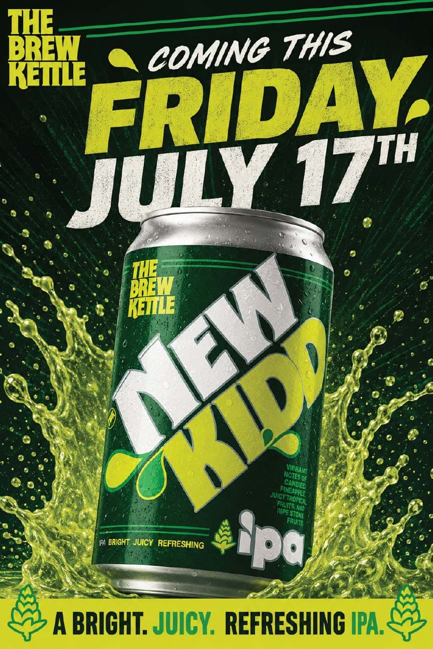 New beer launch announcement poster
