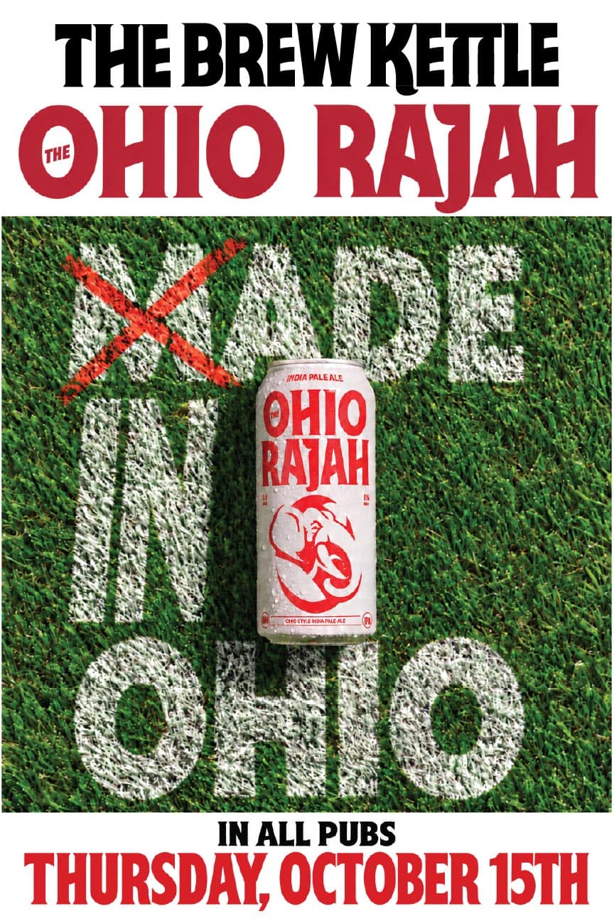 Beer can on grass, event announcement