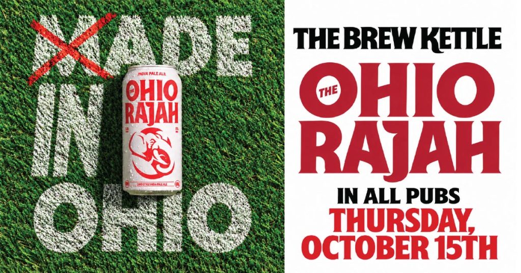 Ohio Rajah beer promotional advertisement