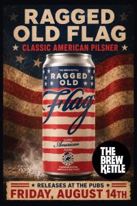 Beer can with patriotic design