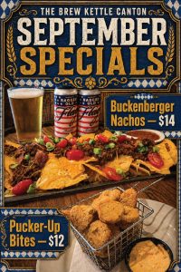 Food specials at The Brew Kettle