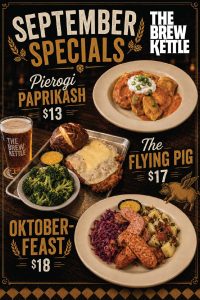 Food specials at The Brew Kettle