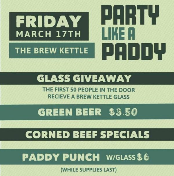 St Patrick’s Day 2023 At The Brew Kettle The Brew Kettle