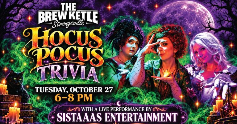 Hocus Pocus trivia night event poster