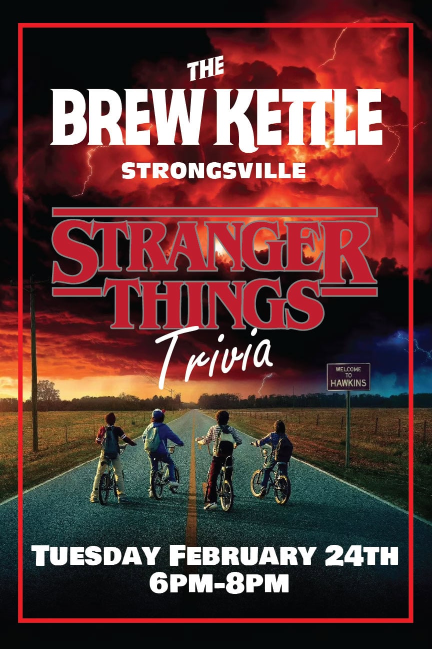 Trivia Night Strongsville Stranger Things Poster print