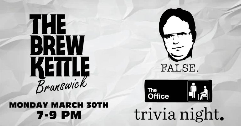 That’s What She Said: The Office Trivia Night at The Brew Kettle Brunswick 🍻 1 Trivia Night -The Office