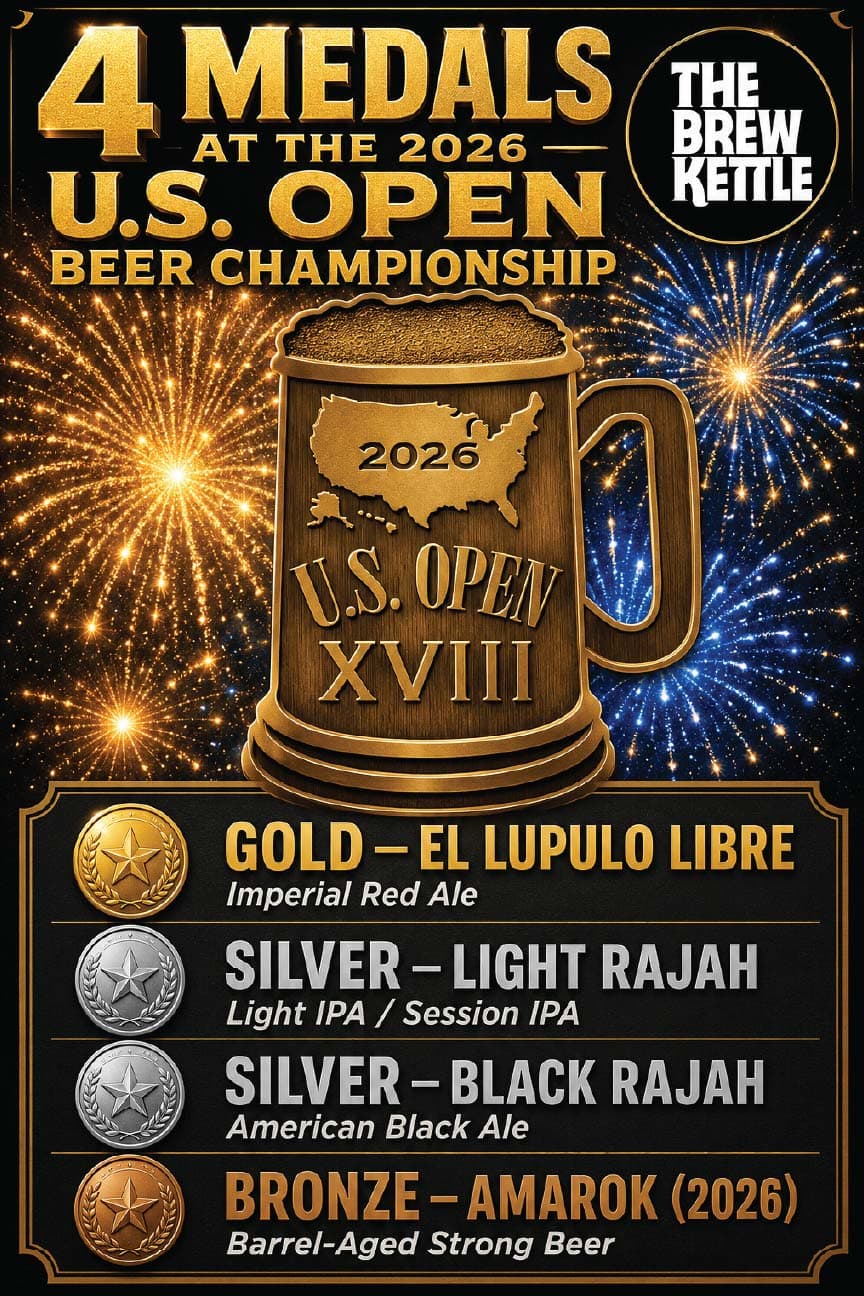 Production 1 Beer championship medals and awards